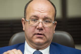Na snímke dočasne poverený minister zahraničných vecí a európskych záležitostí SR Miroslav Wlachovský .