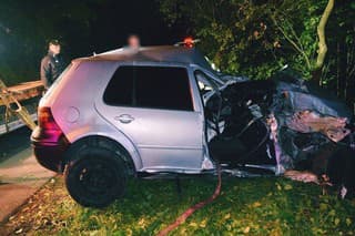 Pri dopravnej nehode pri Podbrezovej v okrese Brezno sa zranili 18-ročný vodič a aj jeho traja spolujazdci. 