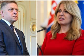 Robert Fico a Zuzana Čaputová.