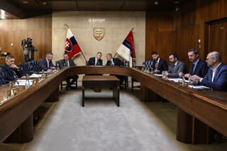 Stretnutie šéfa NR SR Borisa Kollára s predsedami politických strán a hnutí zvolených do Národnej rady SR.