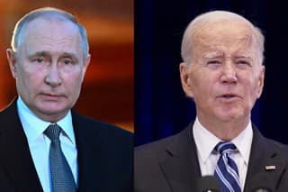 Vladimir Putin a Joe Biden