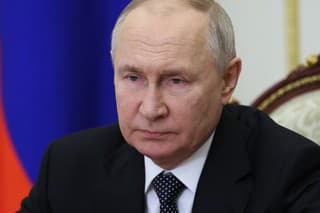 Na snímke ruský prezident Vladimir Putin