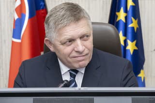 Na snímke premiér SR Robert Fico (Smer-SD) počas prvého rokovania novej vlády Smeru-SD, Hlasu-SD a SNS 25. októbra 2023 v Bratislave.