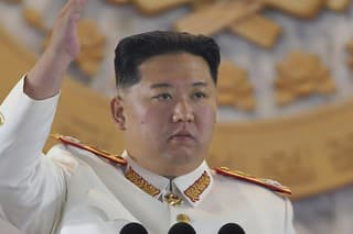 Na snímke severokórejský vodca Kim Čong-un.