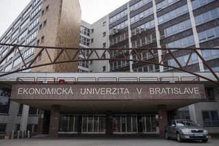 Na snímke budova Ekonomickej univerzity v Bratislave.