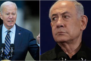 Americký prezident Joe Biden a izraelský premiér Benjamin Netanjahu.