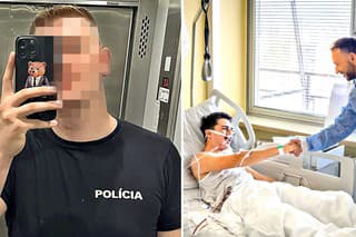 Postreleného policajta navštívil v nemocnici minister vnútra Matúš Šutaj Eštok.