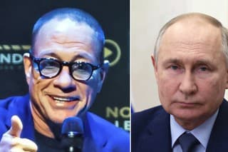 Jean-Claude van Damme a Vladimir Putin.