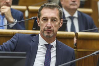 Milan Majerský (KDH) počas 2. schôdze parlamentu v Bratislave v utorok 14. novembra 2023.