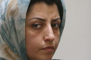Iránska držiteľka Nobelovej ceny za mier Narges Mohammadíová.