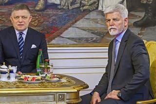 Robert Fico s českým prezidentom.