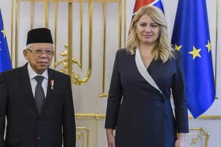 Prezidentka SR Zuzana Čaputová prijala viceprezidenta Indonézskej republiky Ma'rufa Amina.