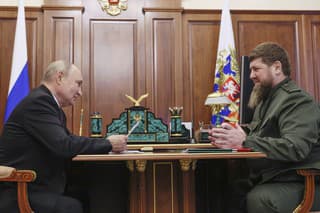 Vladimir Putin a Ramzan Kadyrov.