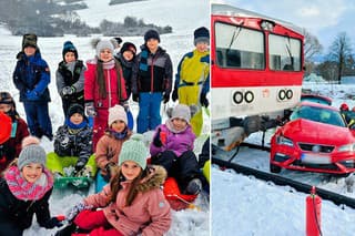 Deti sa snehu tešili, no vodičom počasie skomplikovalo cestovanie. 