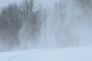 January Winter Blizzard New Brunswick Canada
