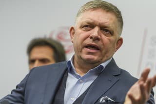 Robert Fico počas tlačovej konferencie k posledným obvineniam Tibora Gašpara.