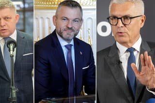 Robert Fico, Peter Pellegrini a Ivan Korčok.