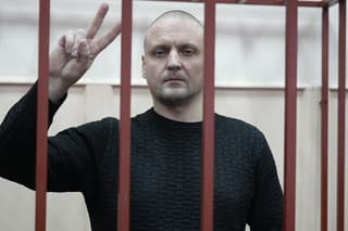 Ruský ľavicový politický aktivista Sergej Udaľcov.
