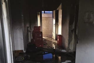Požiar v trnavskej nemocnici. 
