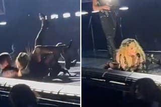 Madonna skončila počas svojho vystúpenia na zemi.