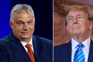 Viktor Orbán na stretnutí s Donaldom Trumpom.