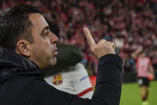 Tréner Barcelony Xavi Hernandez.