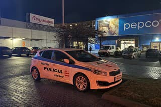 Polícia parkovala na vodorovnej značkr ZŤP.