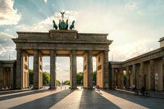 The Brandenburg Gate in Berlin Germany