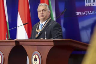  Na snímke maďarský premiér Viktor Orbán
