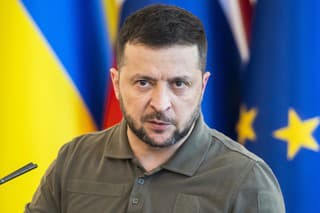 Na snímke ukrajinský prezident Volodymyr Zelenskyj