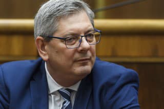 Na snímke minister spravodlivosti SR Boris Susko (Smer-SD) počas 3. chôdze NRSR k Programovému vyhláseniu vlády (PVV)