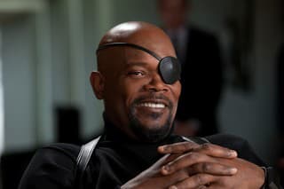 Hollywoodsky herec Samuel L. Jackson ako Nick Fury.