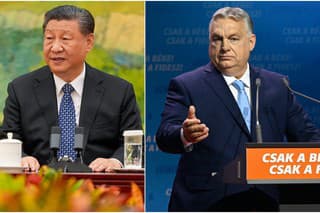 Čínsky prezident Si Ťin-pching a premiér Maďarska Viktor Orbán.