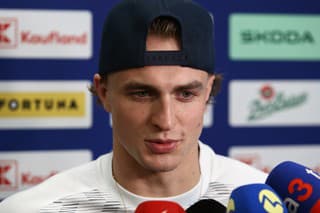 Na snímke hokejista Martin Pospíšil počas zrazu slovenskej hokejovej reprezentácie.