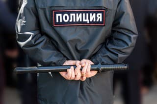 Policajt v Rusku (ilustračná fotografia).