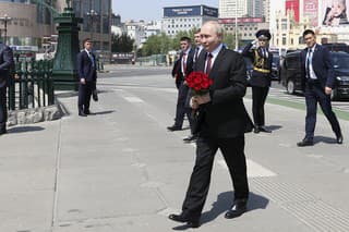 Ruský prezident Vladimir Putin na návšteve v Číne.
