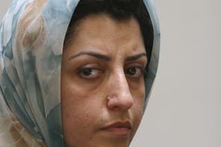 Iránska držiteľka Nobelovej ceny za mier Narges Mohammadíová.