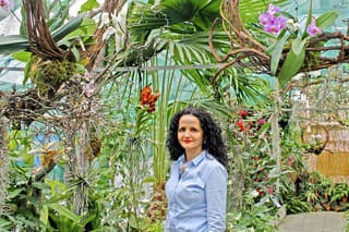 Riaditeľka Botanickej záhrady SPU Erika Mňahončáková je na  veľkolepú zbierku právom pyšná.