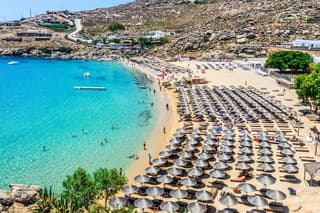 Famous Paradise Beach - Mykonos, Greece