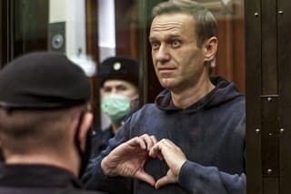 Na archívnej snímke z videa z 2. februára 2021 ruský opozičný líder Alexej Navaľnyj.