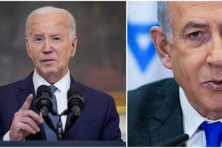 Prezident USA Joe Biden a izraelský premiér Benjamin Netanjahu.