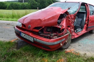 Dopravní policajti z Považskej Bystrice boli privolaní k dopravnej nehode v obci Horovce. 