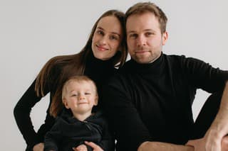 S manželkou Ivanou a so synom Jakubkom 