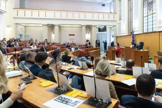 Na snímke zasadnutie chorvátskeho parlamentu v Záhrebe. (ilustračné foto)
