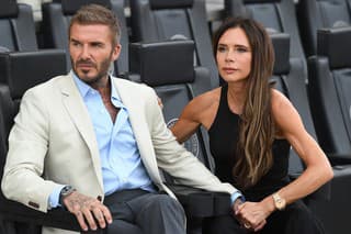 David Beckham a jeho manželka Victoria. 