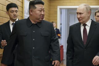 Severokórejský vodca Kim Čong-un a ruský prezident Vladimir Putin.