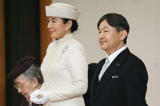 Nový japonský cisár Naruhito a jeho manželka Masako