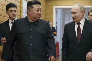 Severokórejský vodca Kim Čong-un a ruský prezident Vladimir Putin.