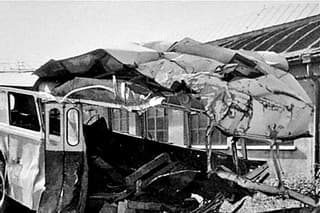 1959, Vrútky - Martin: Z 30 ľudí v autobuse ostala nezranená iba jedna žena.