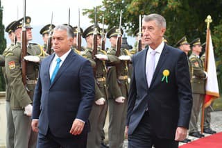 Babiš a Orbán v Prahe.